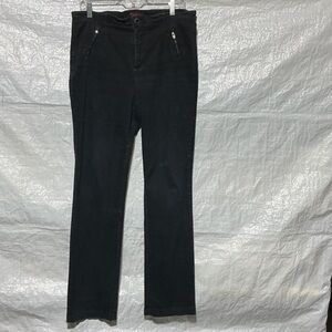 NYDJ Not Your Daughters Jeans Womens Black Cotton Blend Sz 12